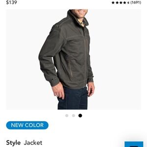 Men's Kuhl Burr Jacket in Gun Metal size large
